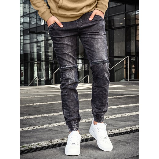 Spodnie jeansowe Joggery czarne KA539/2C  Escoli 33 promocja  