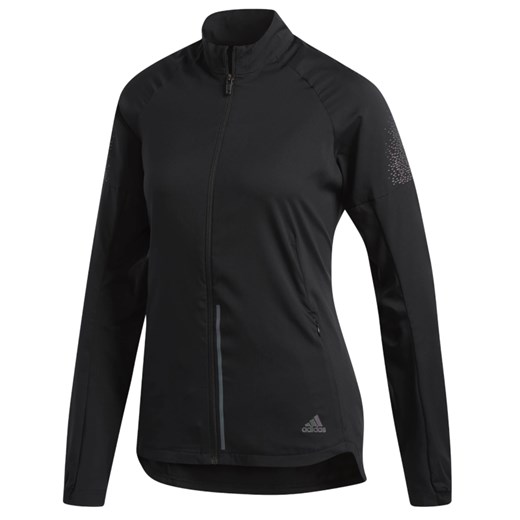 Kurtka sportowa Adidas czarna jesienna tkaninowa 