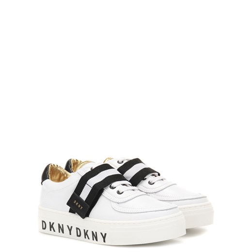 Trampki dziecięce Dkny na rzepy ze skóry
