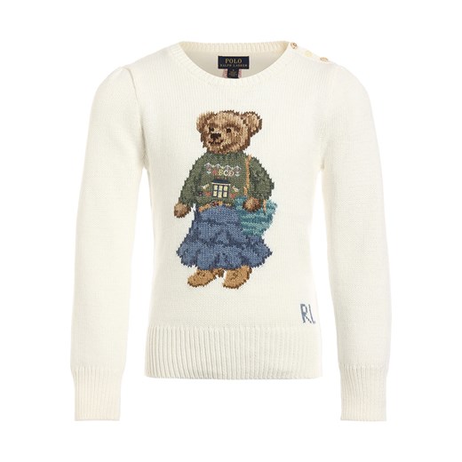 Sweter dziewczęcy Ralph Lauren bawełniany 