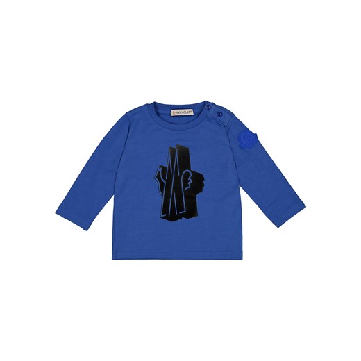 T-shirt chłopięce Moncler z długim rękawem w nadruki 