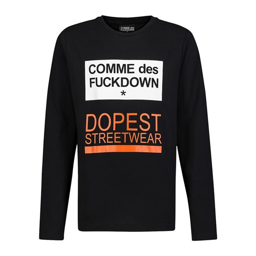 T-shirt chłopięce Comme Des Fkdown z długimi rękawami w nadruki 