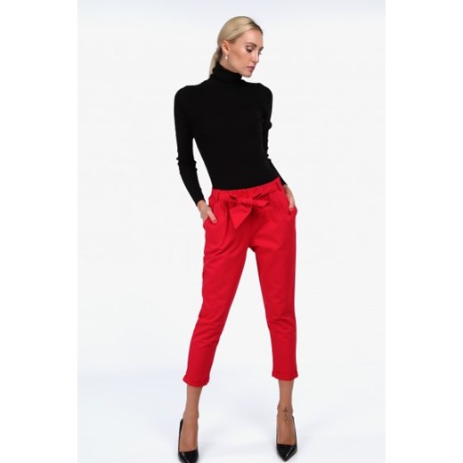 Czerwone eleganckie spodnie 10010