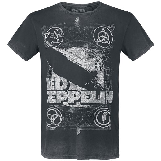 T-shirt męski Led Zeppelin z krótkimi rękawami 