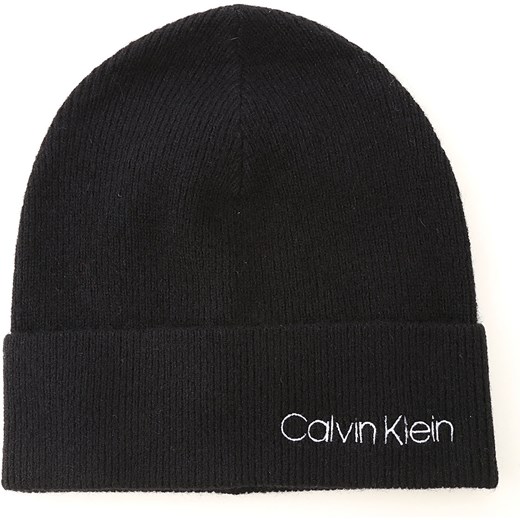 Calvin Klein Czapka dla Mężczyzn Na Wyprzedaży, czarny, Bawełna, 2019