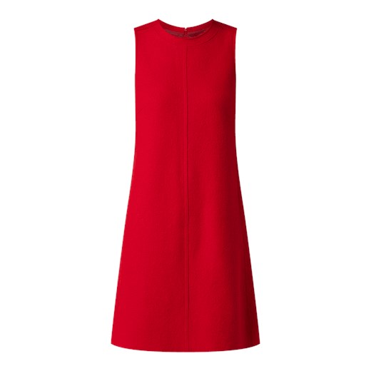 Marc O'Polo sukienka czerwona bez rękawów z okrągłym dekoltem 