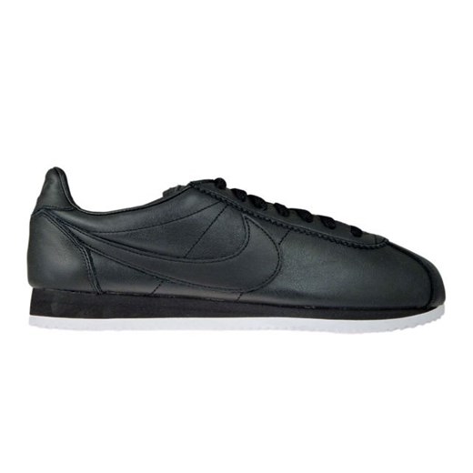 Buty sportowe męskie Nike cortez jesienne sznurowane czarne ze skóry 