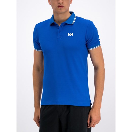 T-shirt męski Helly Hansen niebieski z krótkim rękawem na lato 
