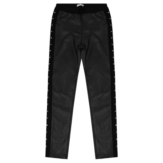 Spodnie materiałowe 7507 Czarny Regular Fit