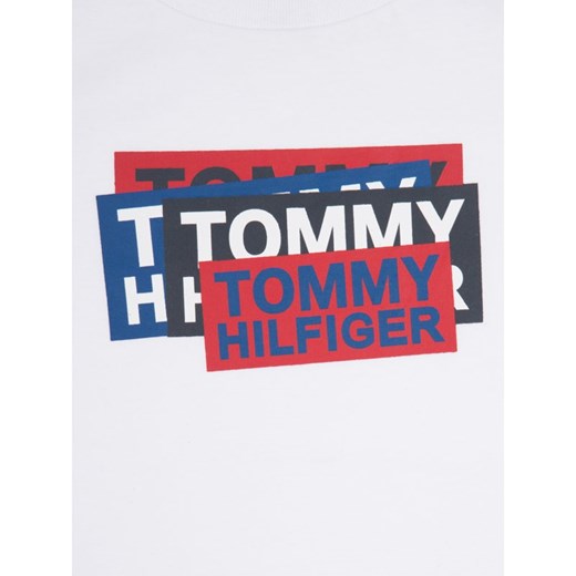 T-shirt chłopięce Tommy Hilfiger z krótkim rękawem z napisami 