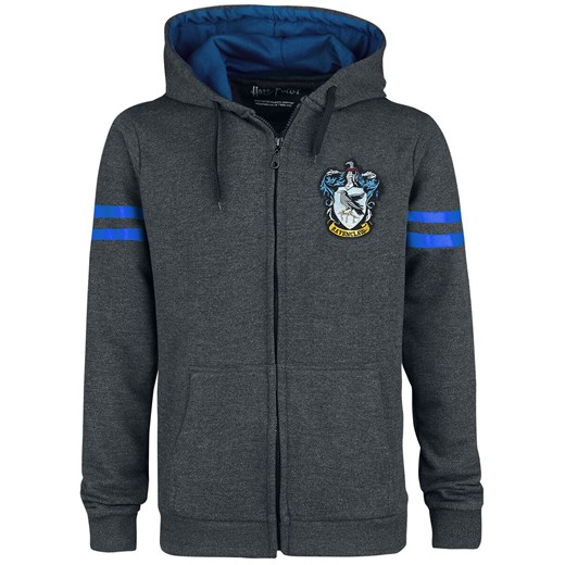 Harry Potter - Ravenclaw Sport - Bluza z kapturem - szary/niebieski  Harry Potter XXL EMP