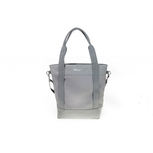 Shopper bag matowa na ramię elegancka mieszcząca a4 