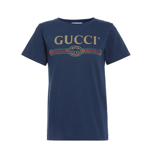 T-shirt chłopięce Gucci z krótkim rękawem bawełniany 