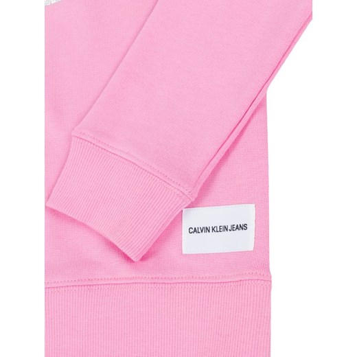 Bluza dziewczęca różowa Calvin Klein jeansowa 