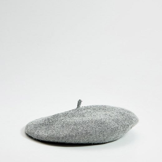 Mohito - Wełniany beret z aplikacją - Jasny szary Mohito  One Size 