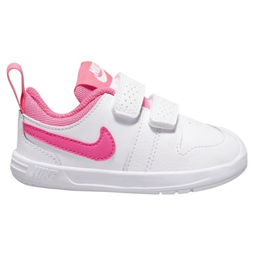 Buty sportowe dziecięce Nike bez wzorów białe na rzepy 