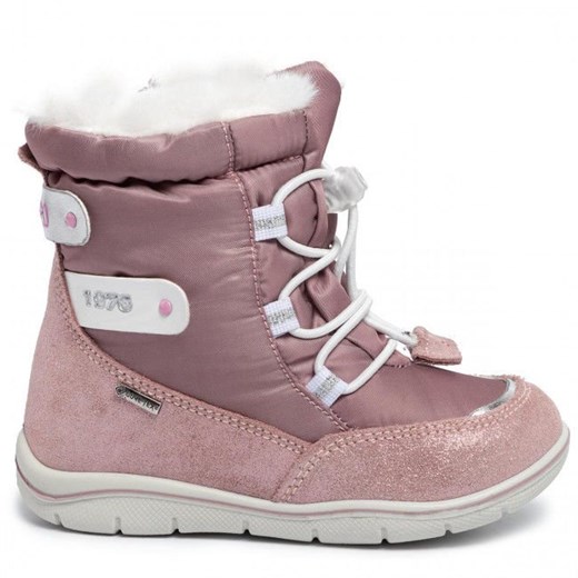 Buty zimowe dziecięce różowe Primigi wiązane 