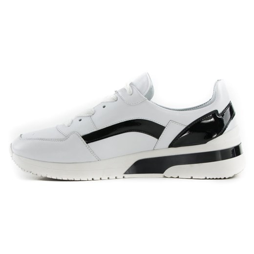 Lurso sneakersy damskie sznurowane skórzane na platformie