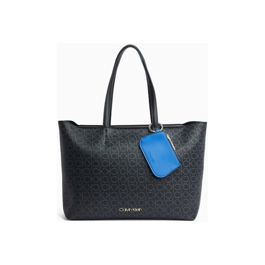 Shopper bag Calvin Klein czarna wakacyjna matowa mieszcząca a4 