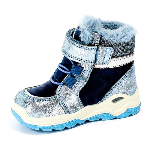 Buty zimowe dziecięce Primigi na rzepy skórzane 