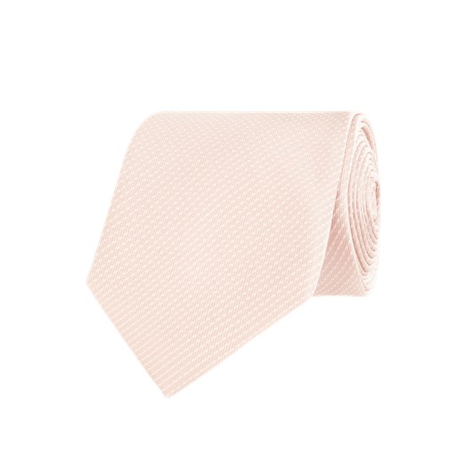 Krawat różowy Montego bez wzorów 