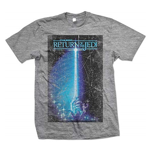 T-shirt Star Wars dla mężczyzn, kolor: szary   sprawdź dostępne rozmiary Amazon