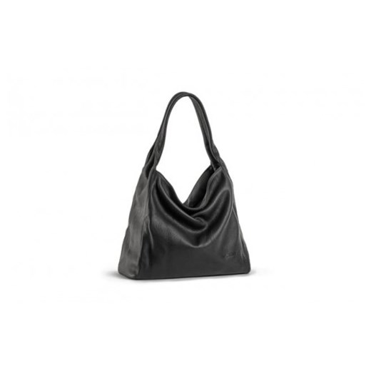 Shopper bag VOOC bez dodatków matowa skórzana w stylu glamour 