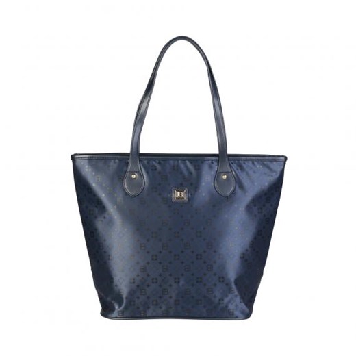 Shopper bag Laura Biagiotti elegancka z nadrukiem na ramię bez dodatków 