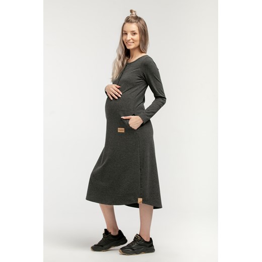 Que sukienka ciążowa czarna casual 