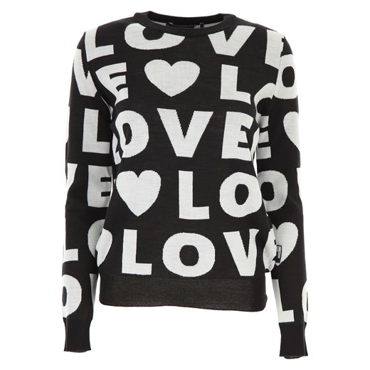 Moschino Sweter dla Kobiet Na Wyprzedaży, czarny, Akryl, 2019, 40 44 M