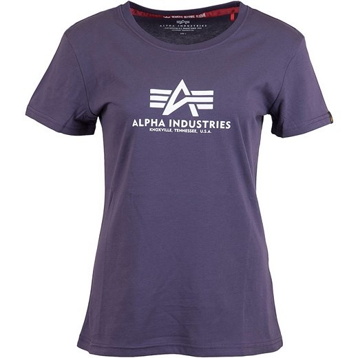 Alpha Industries bluzka damska z krótkim rękawem z okrągłym dekoltem wiosenna 