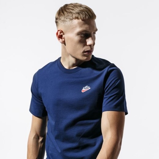 Koszulka sportowa Nike niebieska bez wzorów 