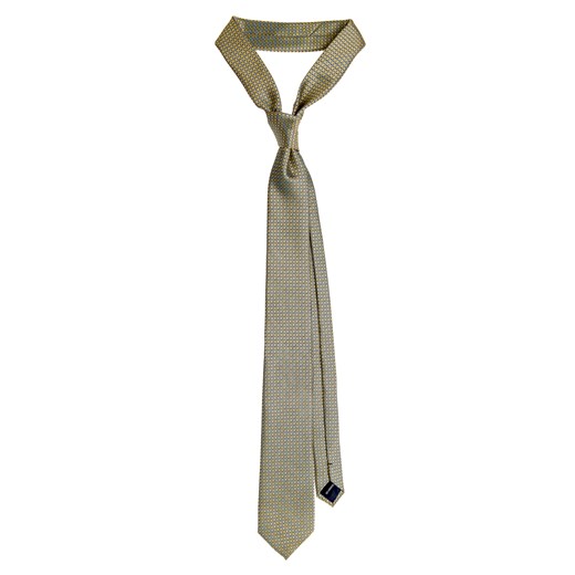 Krawat Złoty Wzór Geometryczny Lancerto   