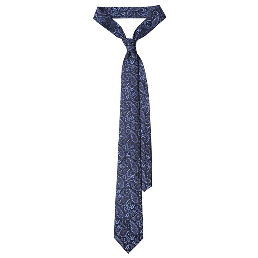 Krawat Granatowy Paisley Lancerto   promocja  