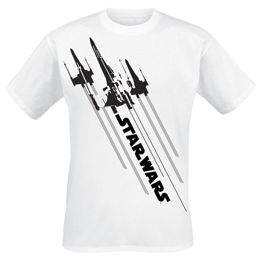 T-shirt męski Star Wars biały z krótkim rękawem 