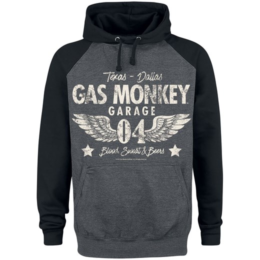 Bluza męska Gas Monkey Garage z napisem jesienna 