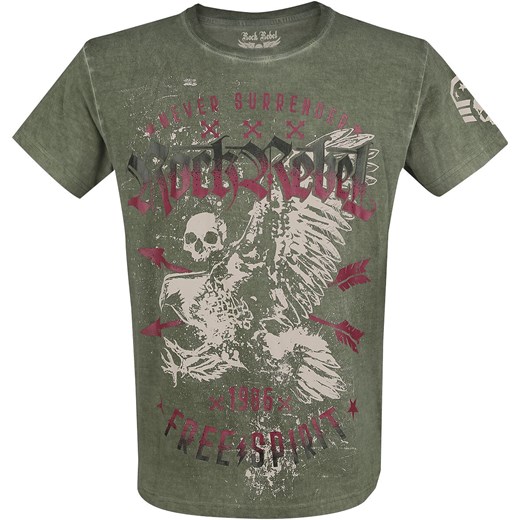 T-shirt męski Rock Rebel By Emp z krótkimi rękawami 