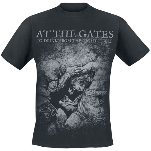 T-shirt męski At The Gates z krótkimi rękawami czarny młodzieżowy 
