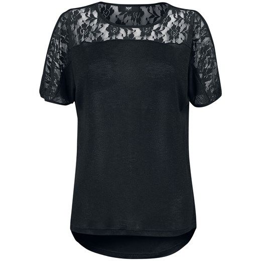 Bluzka damska Black Premium By Emp poliestrowa z okrągłym dekoltem 