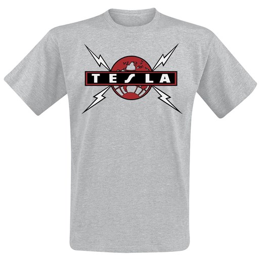 T-shirt męski Tesla z krótkimi rękawami 
