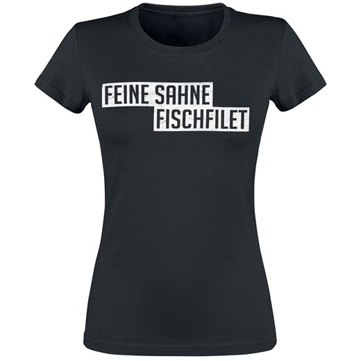 Bluzka damska Feine Sahne Fischfilet z krótkimi rękawami 