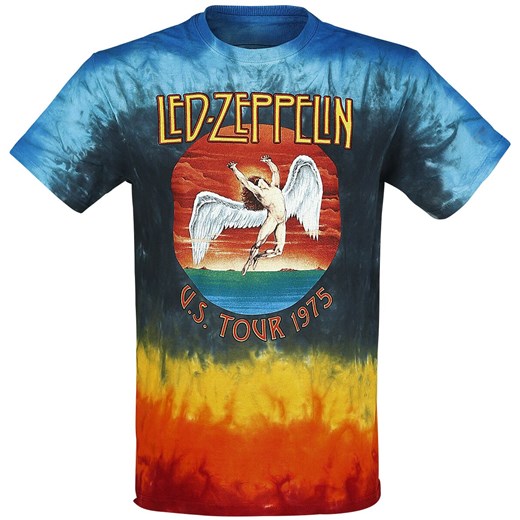 T-shirt męski Led Zeppelin młodzieżowy z krótkim rękawem 