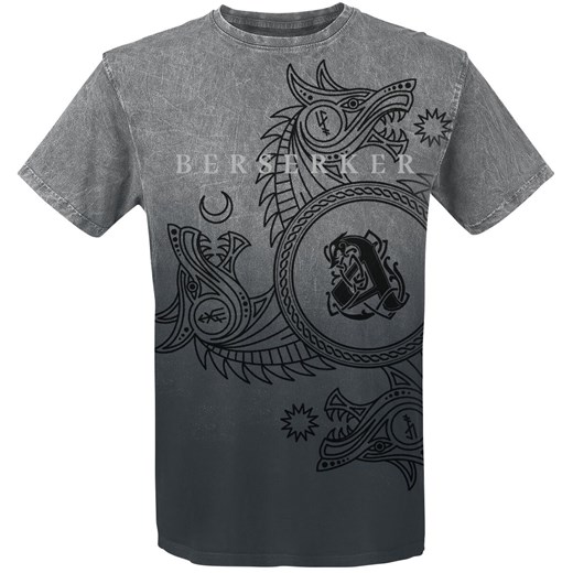 T-shirt męski Amon Amarth z bawełny młodzieżowy szary 