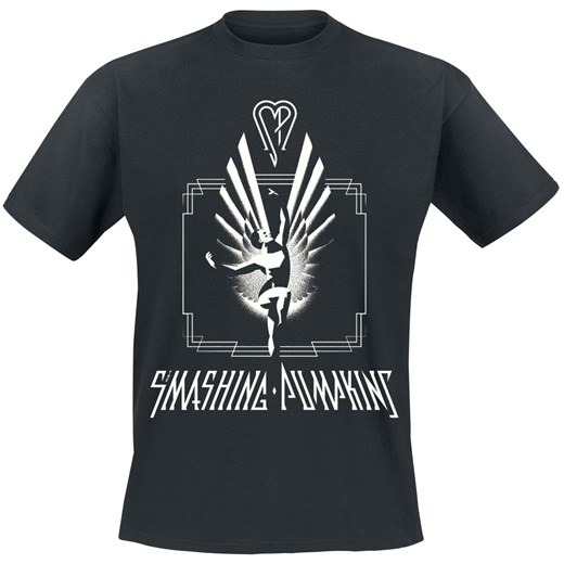 T-shirt męski czarny Smashing Pumpkins z krótkim rękawem 