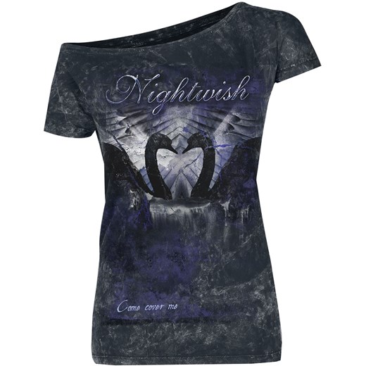 Bluzka damska Nightwish czarna w abstrakcyjnym wzorze 