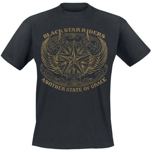 T-shirt męski Black Star Riders z krótkimi rękawami młodzieżowy 