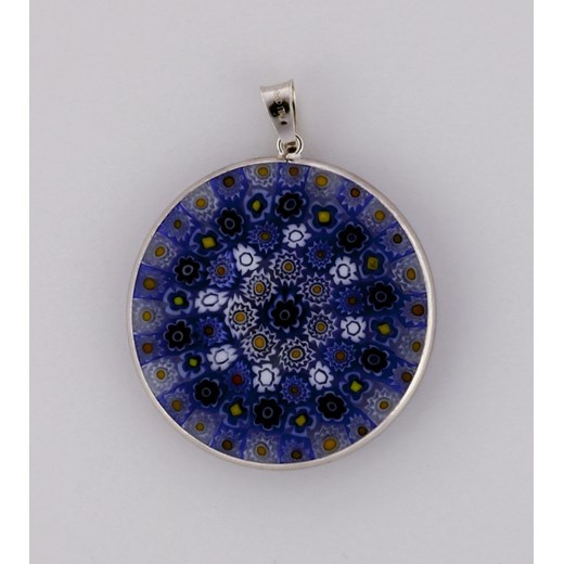Wisiorek Murrina w Czarnej Obwódce - biżuteria szkło Murano