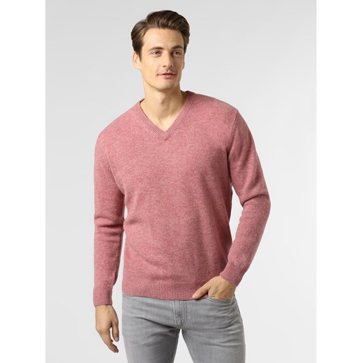 Sweter męski Andrew James różowy casual 