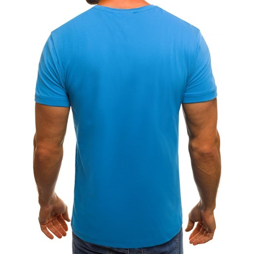 T-shirt męski Ozonee z krótkimi rękawami z napisem z bawełny 