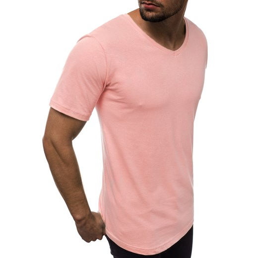 T-shirt męski różowy Ozonee 
